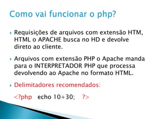 Executar    setup_xampp.batAbrir o painel de controle xampp-control.exeInicializar serviços:ApacheMySQL“Instalando” o XAMPP