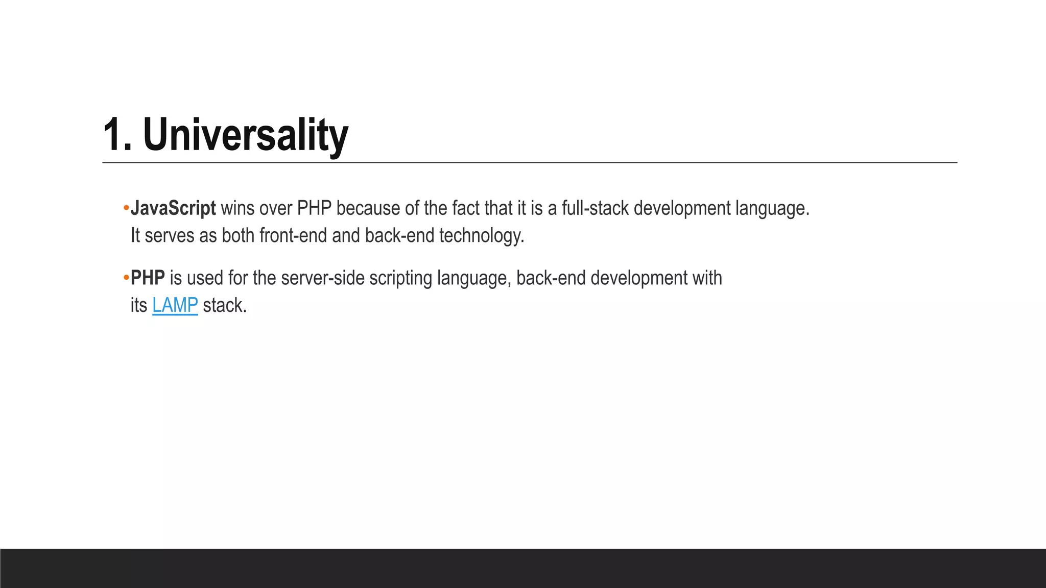 PHP vs JavaScript | PPT