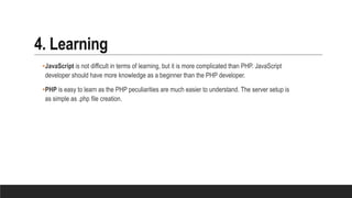 PHP vs JavaScript | PPT