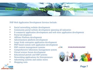Php Custom Web Application Development Ppt Php Custom Web Application Development Ppt
