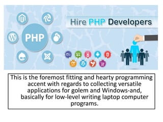 This is the foremost fitting and hearty programming
accent with regards to collecting versatile
applications for golem and Windows-and,
basically for low-level writing laptop computer
programs.
 