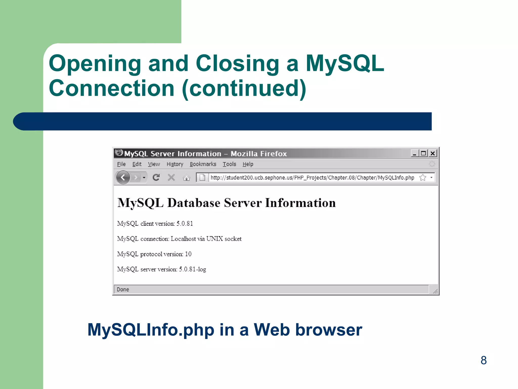 Php with MYSQL Database
