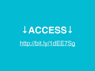 ACCESS
http://bit.ly/1dEE7Sg
 