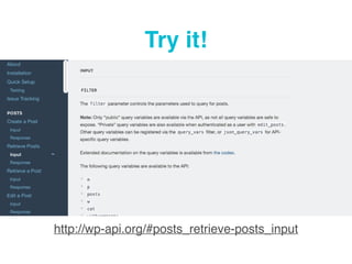 Try it!
http://wp-api.org/#posts_retrieve-posts_input
 