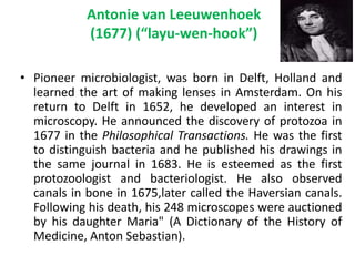 History and Scope of Microbiology | PPTX