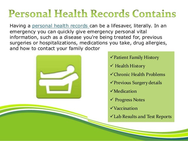what is personal health records