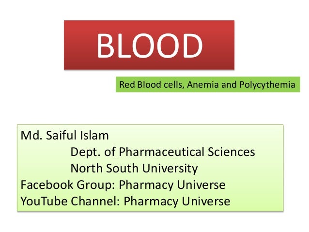 Blood Rbc Anemia Polycythemia