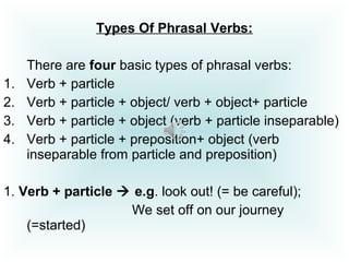 Phrasal verbs.voz
