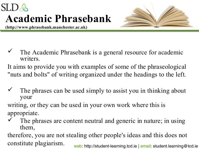 Academic Phrasebank | About Academic Phrasebank - Academic Phrasebank