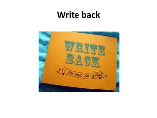 Write back