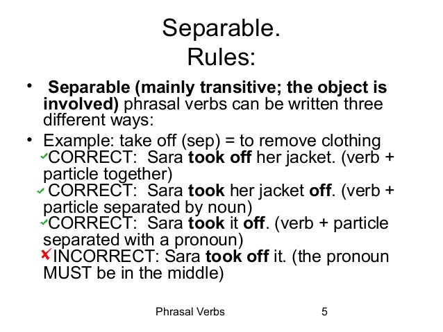 Definition Of Phrasal Verbs Definition Of Phrasal Verbs