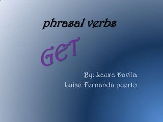 phrasal verbs


         By: Laura Davila
   Luisa Fernanda puerto
 