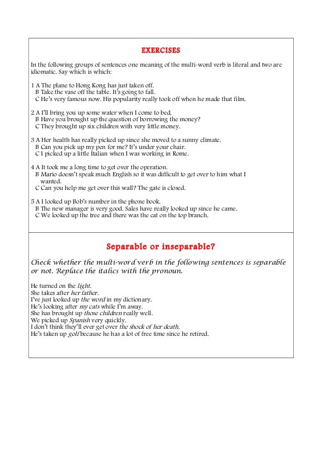 Phrasal Verbs