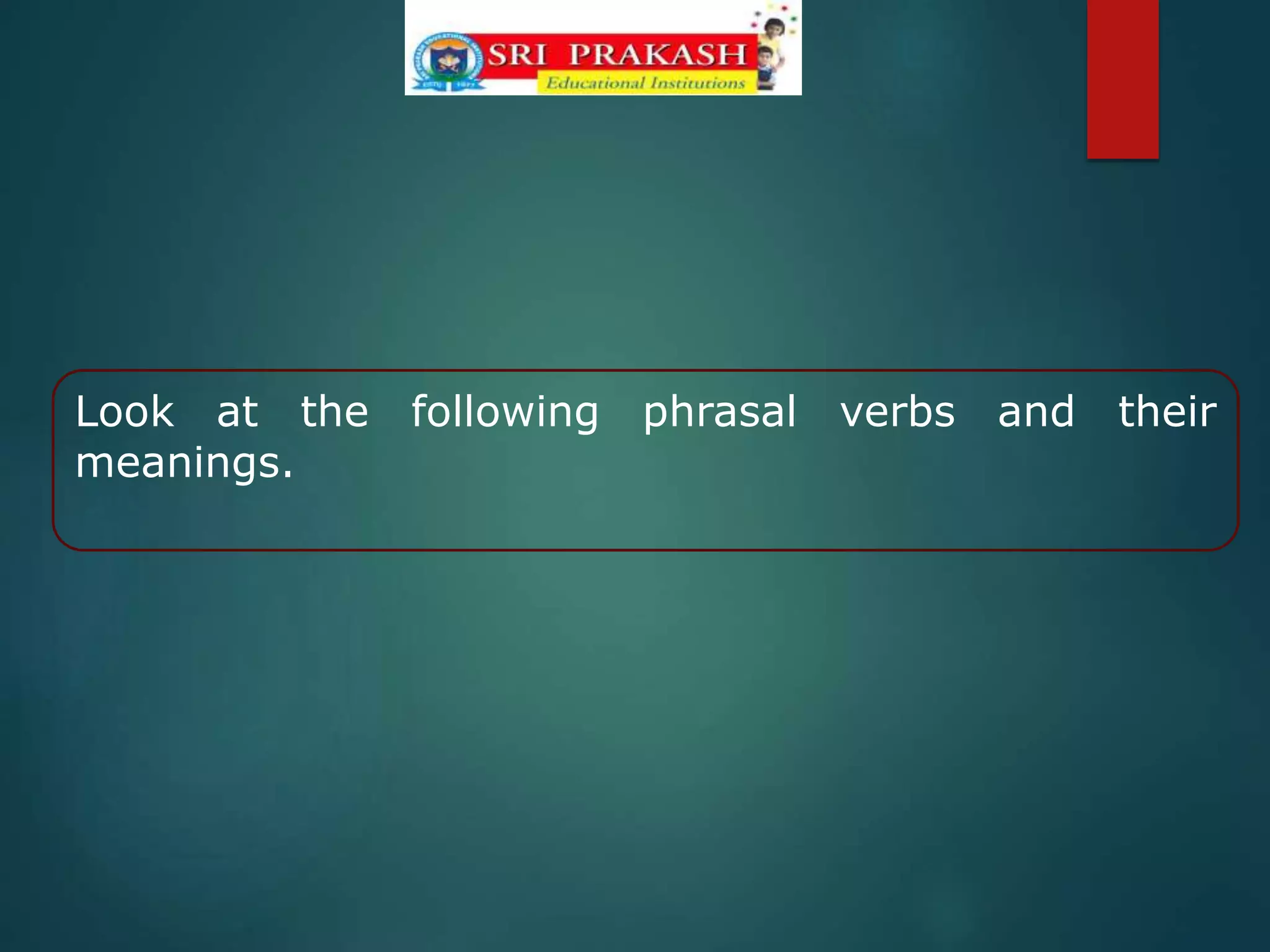Phrasal verbs ppt