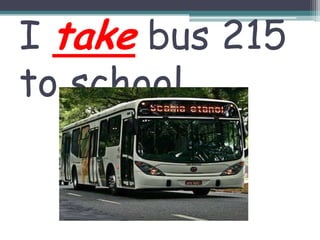 I take bus 215 to school