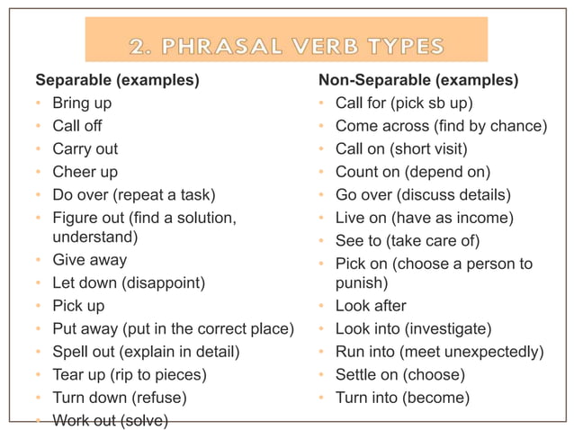 Phrasal verbs c1 def | PPT
