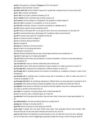 Phrasal verbs dictionary