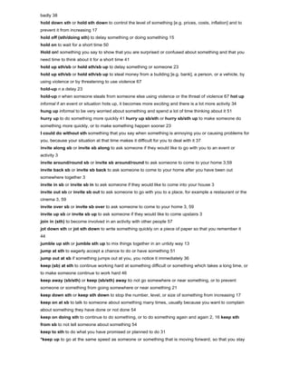 Phrasal verbs dictionary