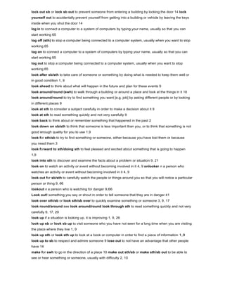 Phrasal verbs dictionary