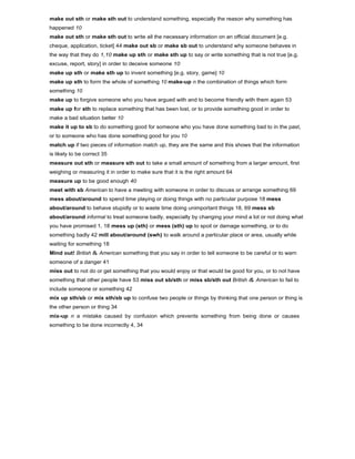 Phrasal verbs dictionary