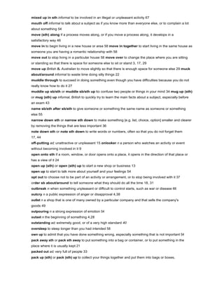 Phrasal verbs dictionary