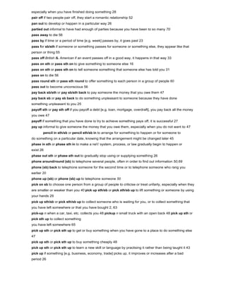 Phrasal verbs dictionary