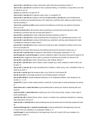 Phrasal verbs dictionary