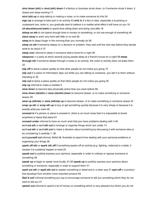 Phrasal verbs dictionary