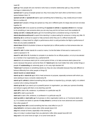 Phrasal verbs dictionary