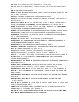 Phrasal verbs dictionary