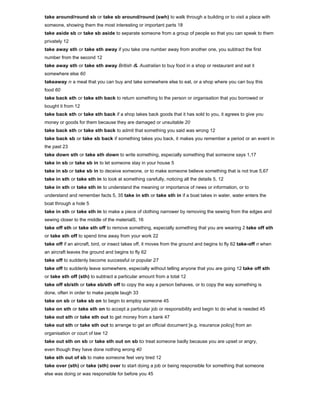 Phrasal verbs dictionary