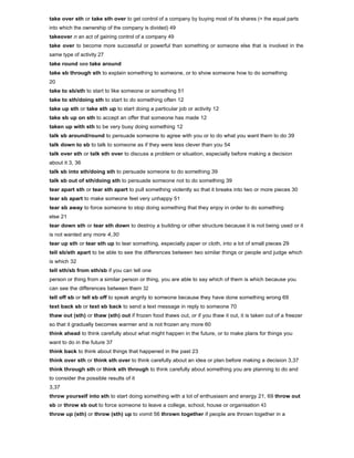 Phrasal verbs dictionary