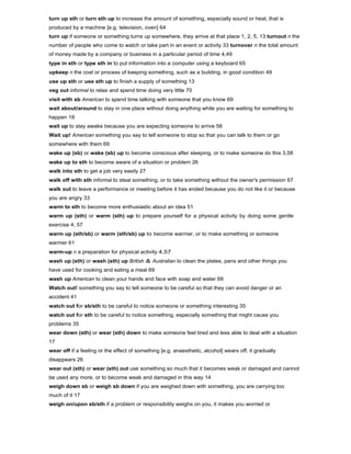 Phrasal verbs dictionary