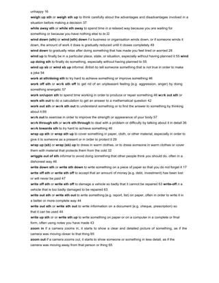 Phrasal verbs dictionary