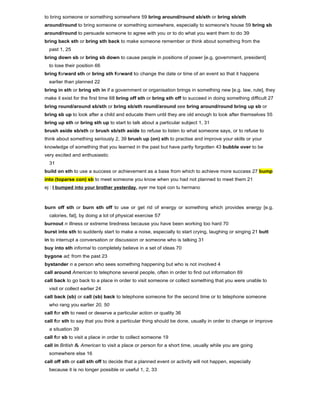 Phrasal verbs dictionary