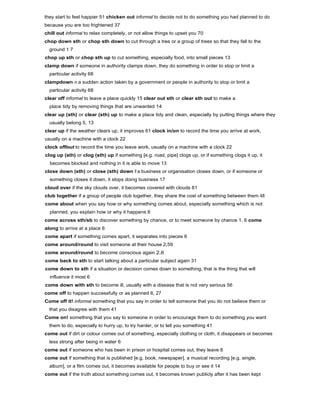 Phrasal verbs dictionary