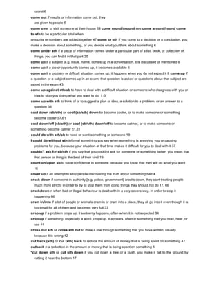 Phrasal verbs dictionary