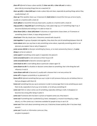 Phrasal verbs dictionary (2)