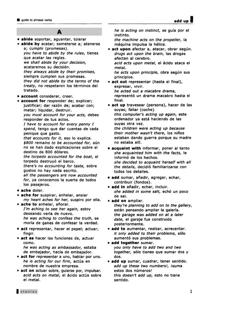 English dictionary verbs phrasal verbs dictionary english 