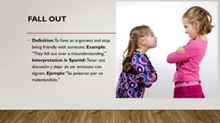 Phrasal verbs related to family ESL grammar class | PDF