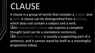 Phrase & Clause | PPT