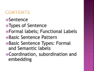 Phrase, clause and sentence structure | PPT | Free Download
