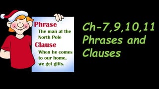 Ch-7,9,10,11
Phrases and
Clauses
 