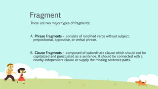 Phrases and Fragments | PPTX