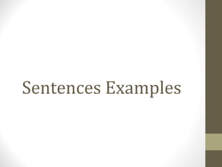 Pane Sentences Phrases and sentences | PPT