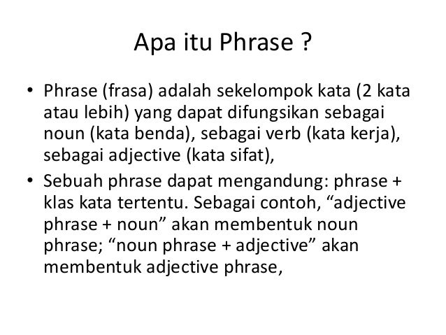 Phrase vs clause debates