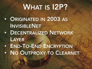 I2P and the Dark Web