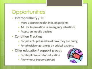 OpportunitiesInteroperability /HIE