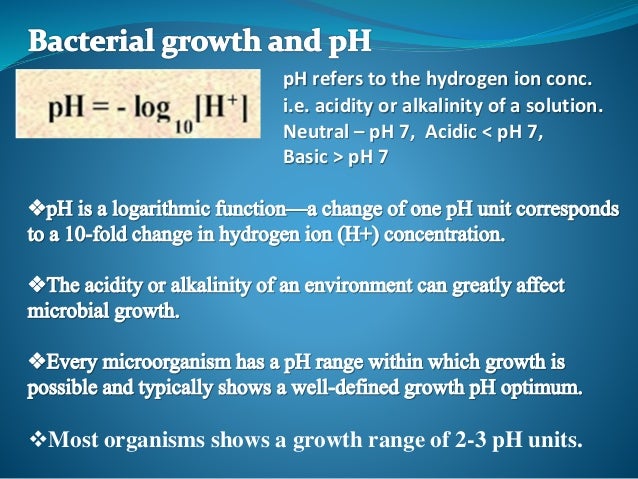 Bacterial Growth And Ph