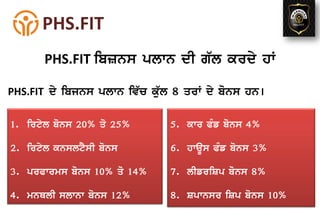 PHS.FIT Business Plan in Punjabi 6239548395